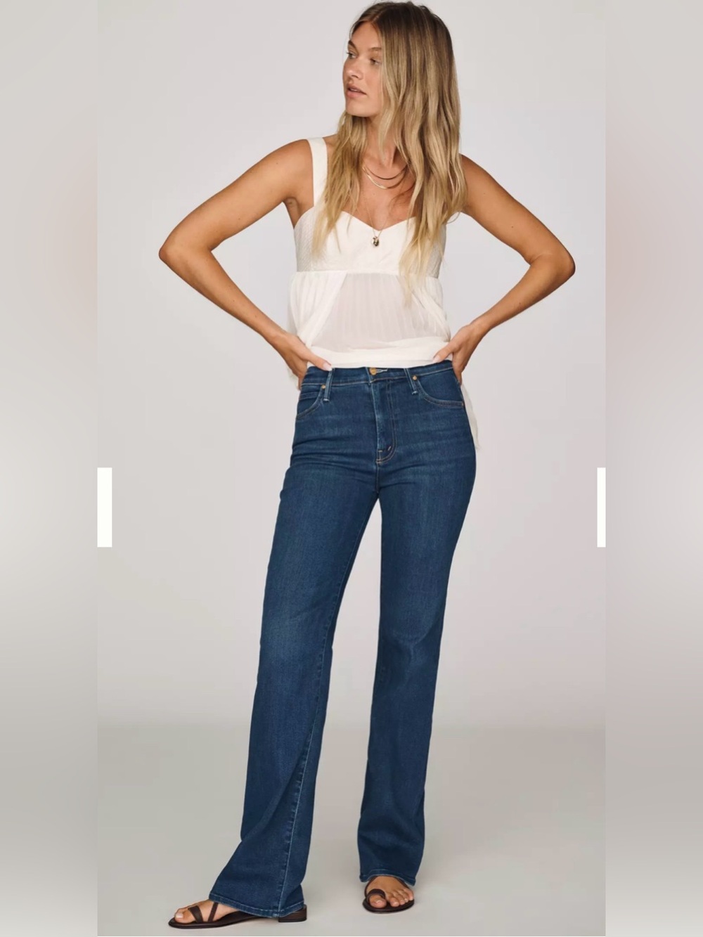 MOTHER The Kick It High Rise Straight Leg Jeans